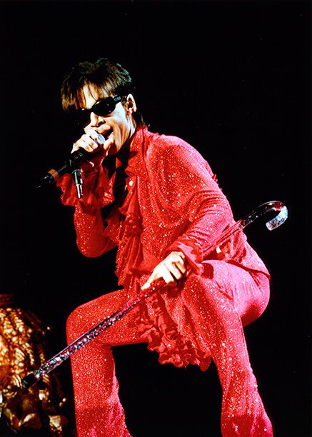 Prince Performing on the New Power Soul Tour in 1998