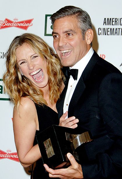 George Clooney with Julia Roberts in Beverly Hills on Oct. 14, 2006