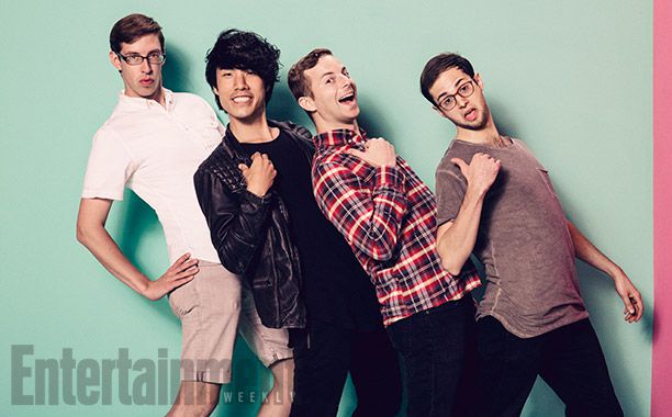 Keith Haberberger, Eugene Lee Yang, Ned Fulmer, and Zach Kornfeld of BuzzFeed Try Guys
