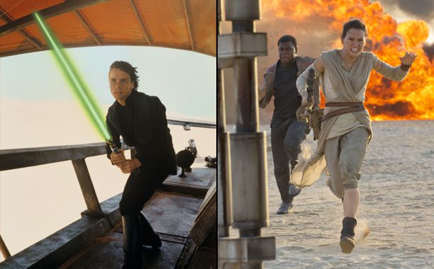 Star Wars: Return of the Jedi (1983); Star Wars: The Force Awakens (2015)