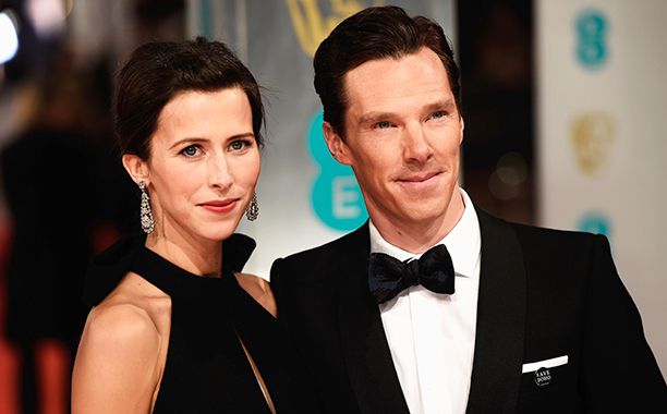 Benedict Cumberbatch With Sophie Hunter in London on February 8, 2015
