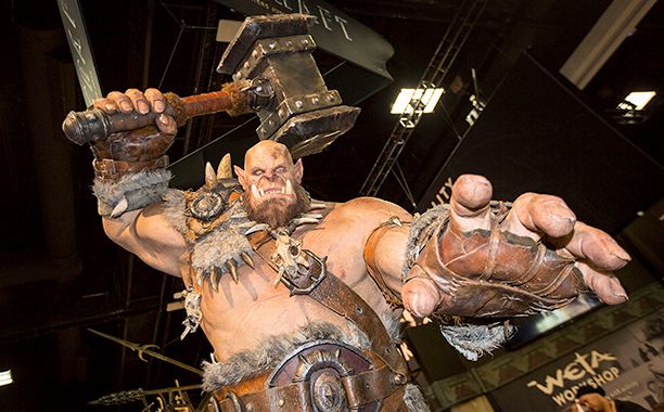 A Statue of World of Warcraft's Orgrim Doomhammer