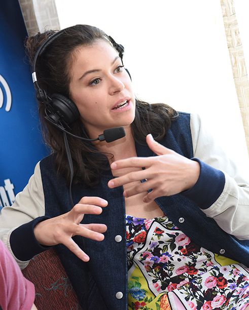 Tatiana Maslany at SiriusXM's Entertainment Weekly Radio Channel Broadcast