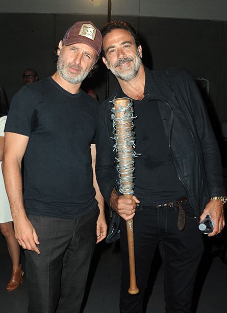 Andrew Lincoln and Jeffrey Dean Morgan at AMC's The Walking Dead Panel