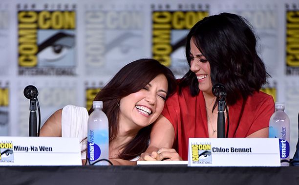 Ming-Na Wen and Chloe Bennet at the Marvel's Agents of S.H.I.E.L.D Panel