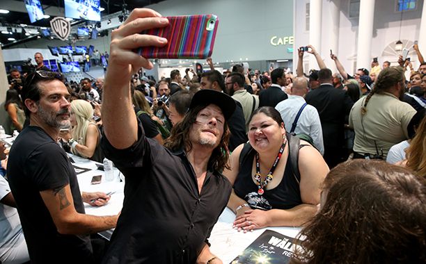 Jeffrey Dean Morgan and Norman Reedus at AMC's The Walking Dead Panel
