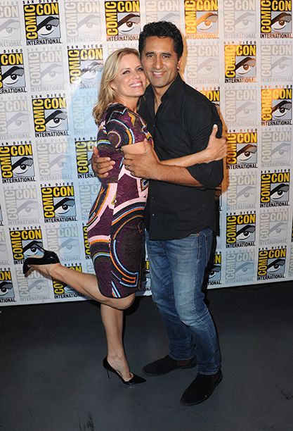 Kim Dickens and Cliff Curtis at AMC's Fear The Walking Dead Panel