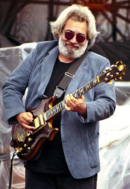 Jerry Garcia in Laguna Seca, California on August 1, 1988
