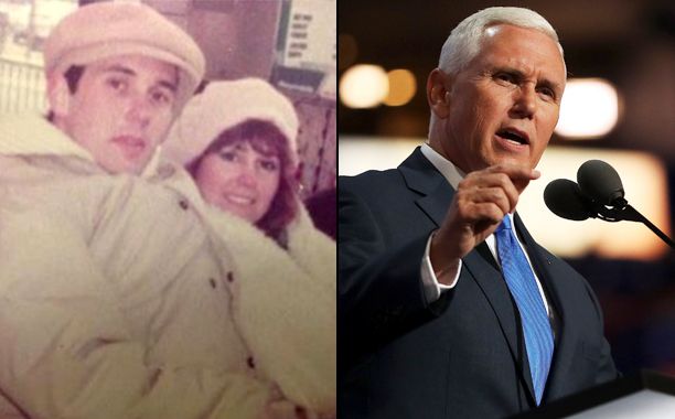 Governor and Vice Presidential Candidate Mike Pence in 1983 and 2016