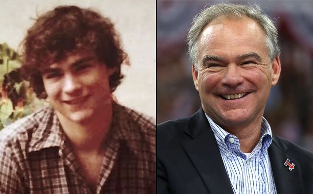Senator and Vice Presidential Candidate Tim Kaine in 1979 and 2016