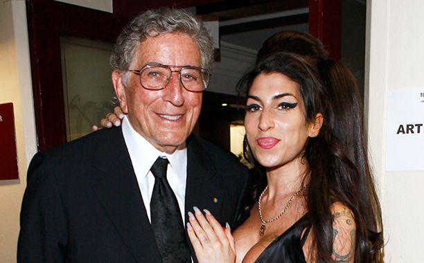 Amy Winehouse With Tony Bennett at the Afterparty for Bennett's Concert at Royal Albert Hall in London on July 1, 2010