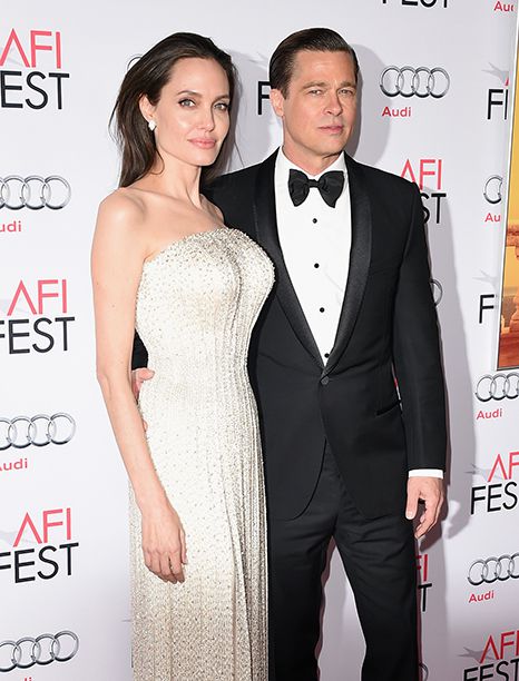 Angelina Jolie and Brad Pitt at AFI Fest 2015 on November 5, 2015