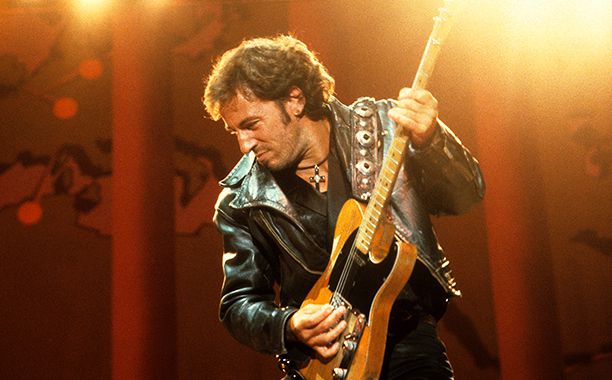 Bruce Springsteen at Wembley Stadium in London on September 2, 1988