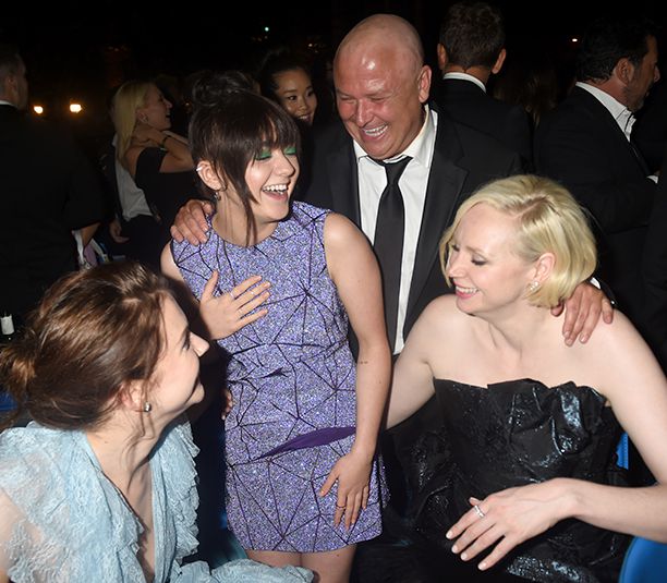 Hannah Murray, Maisie Williams, Conleth Hill, and Gwendoline Christie at HBO's Official 2016 Emmy After Party