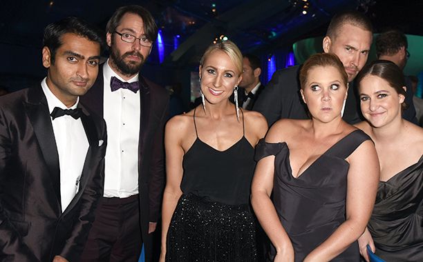Kumail Nanjiani, Martin Starr, Nikki Glaser, Amy Schumer, and Kim Caramele at HBO's Official 2016 Emmy After Party