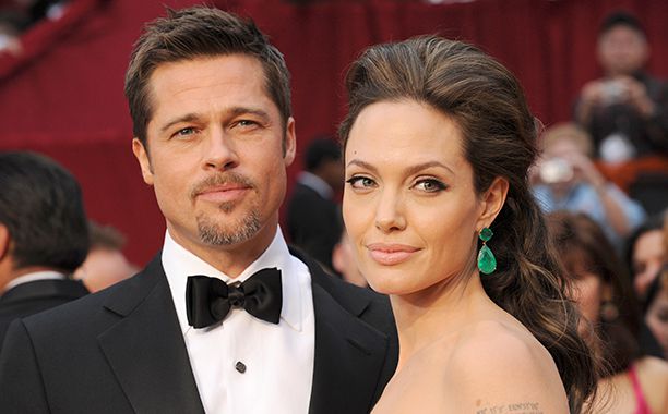 Brad Pitt and Angelina Jolie at the 81st Academy Awards on February 22, 2009