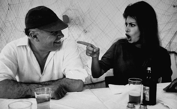 Sophia Loren | Photographer Alfred Eisenstaedt, who shot Loren for seven LIFE magazine covers, snapped this photo of the actress playfully berating her film producer husband. She met