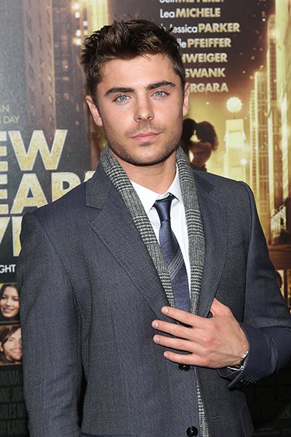 Zac Efron at the New Year's Eve Premiere in New York City on December 7, 2011