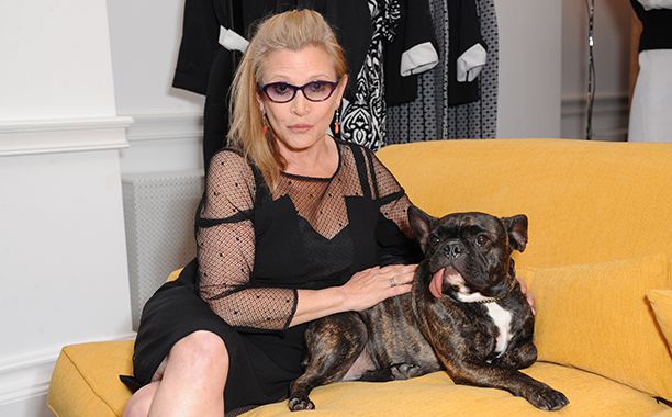 Carrie Fisher in London on July 3, 2014
