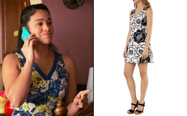 I love the sweet floral print dress Jane wore throughout &lsquo;Chapter 37&rsquo; on Jane the Virgin. Can you tell me who makes it? &mdash;LEONORA
