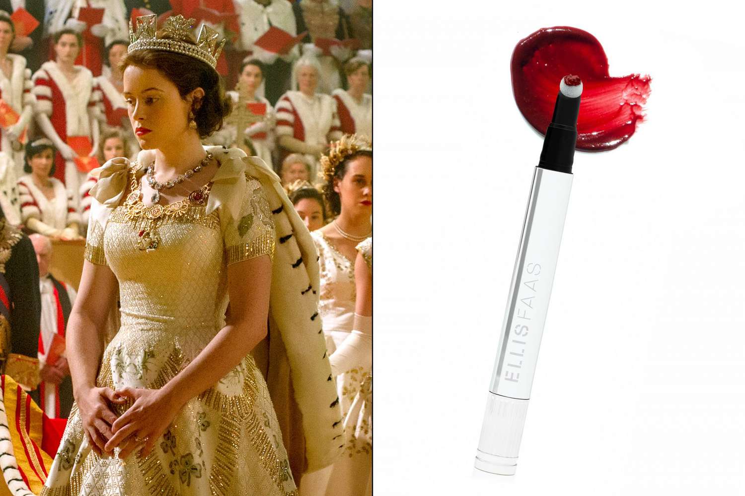 I couldn&rsquo;t stop looking at Claire Foy&rsquo;s lips during the coronation scene of The Crown. Where can I get that shade? &mdash;Beth
