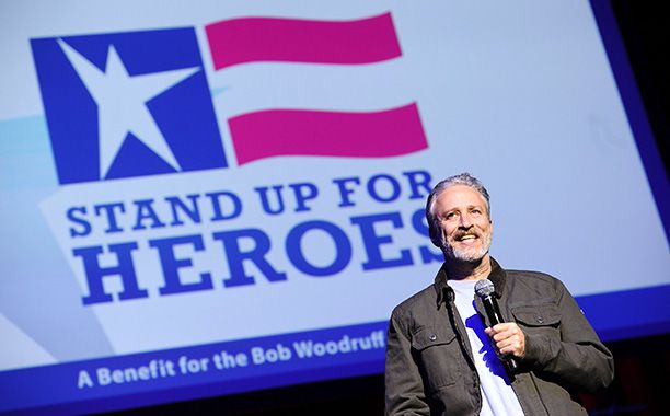 Jon Stewart at the Ninth Annual Stand Up For Heroes Event in New York City on November 10, 2015