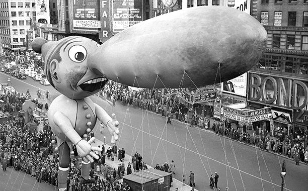 The Macy's Thanksgiving Day Parade in 1937