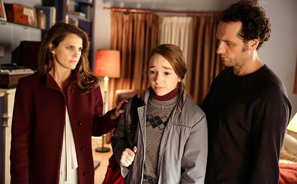 GALLERY: Best/Worst TV Shows of 2016: THE AMERICANS Episode: "A Roy Rogers in Franconia" Season 4, Episode 12Air Date: Wednesday, June 2, 2016 (l-r) Keri Russell as Elizabeth Jennings, Holly Taylor as Paige Jennings, Matthew Rhys as Philip Jennings.