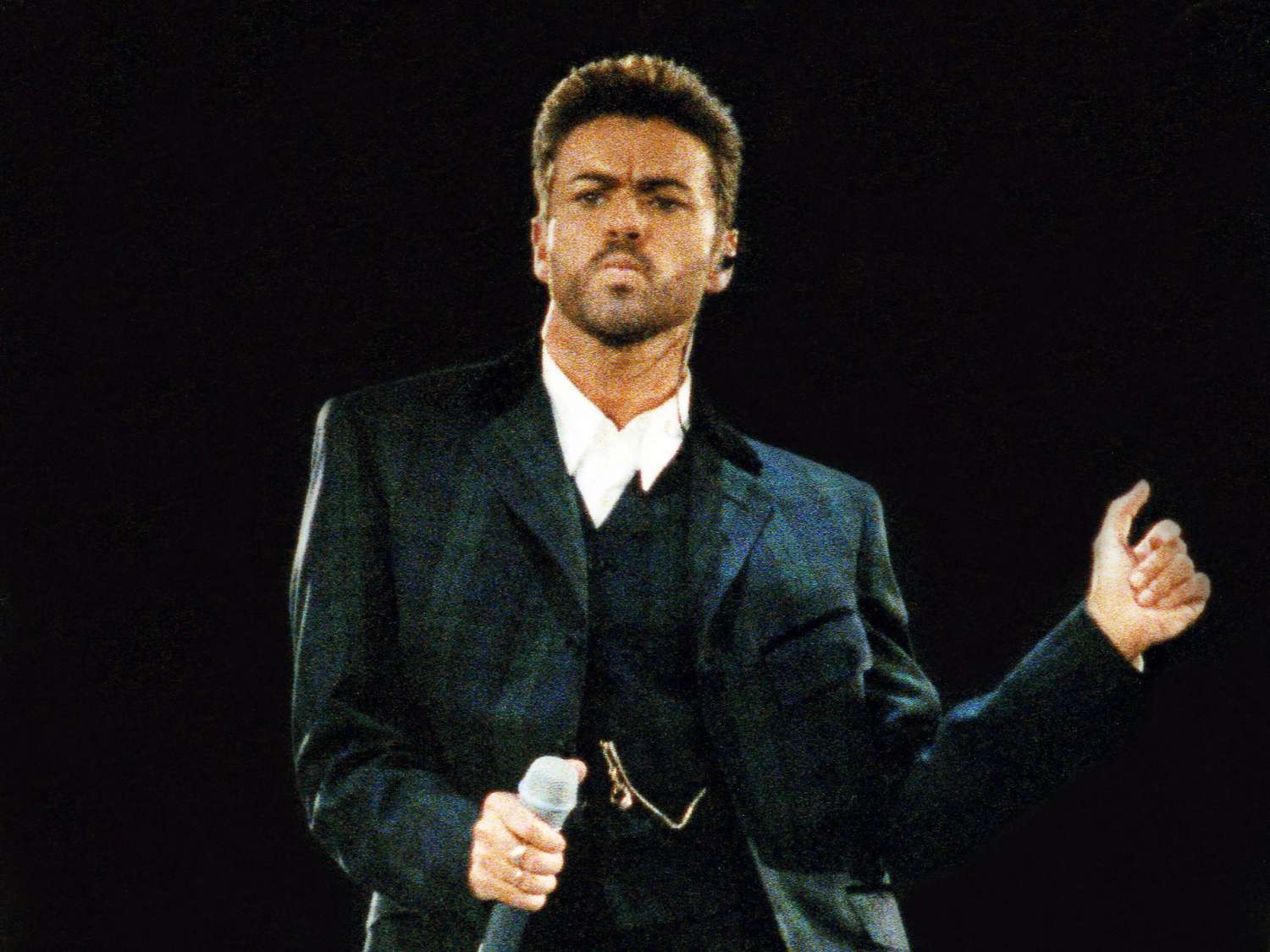 George Michael at the Concert Of Hope in London on December 1, 1993 &nbsp;