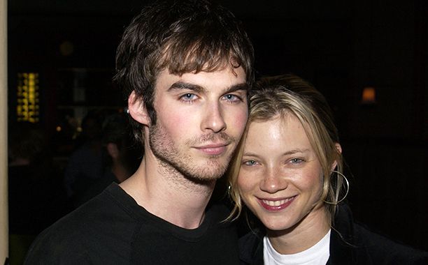Ian Somerhalder With Amy Smart at the GQ Lounge at White Lotus in Hollywood on March 1, 2003