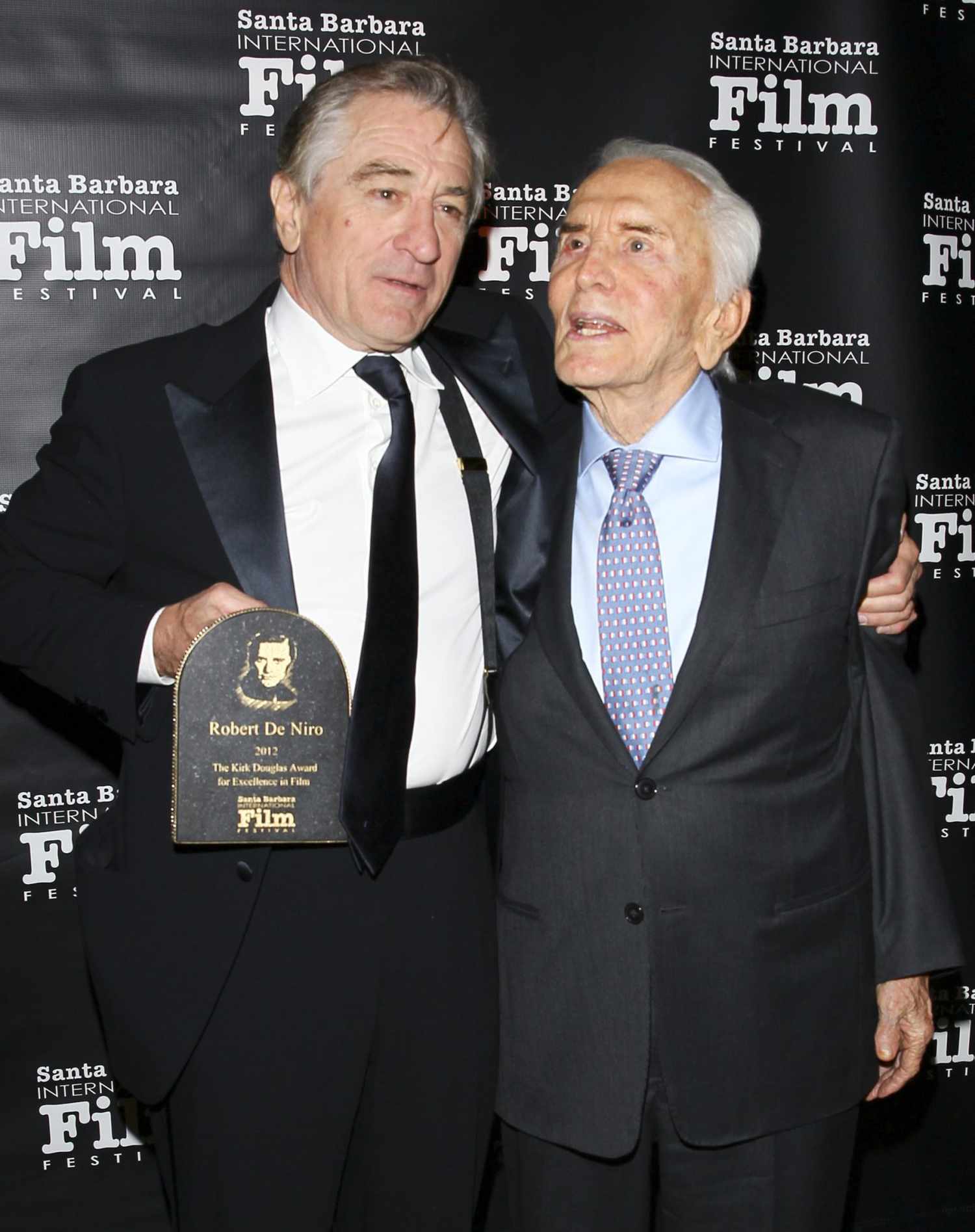 Robert De Niro and Kirk Douglas attend the 7th Annual Santa Barbara International Film Festival where De Niro was honored with the Kirk Douglas Award For Excellence In Film on Dec. 8, 2012