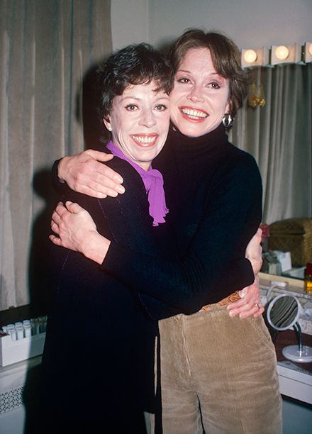 Mary Tyler Moore With Carol Burnett in 1980