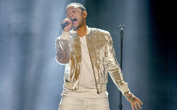ALL CROPS: 624756684 John Legend performs onstage during the 2016 American Music Awards held at Microsoft Theater on November 20, 2016 in Los Angeles, California. (Photo by Michael Tran/FilmMagic)