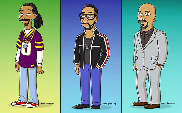 ALL CROPS: The Simpsons - Snoop, RZA, Common