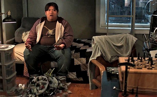 GALLERY: Jacob Batalon as Ned (drops LEGO Death Star) FIRST OFFICIAL Trailer for Spider-Man: Homecoming screengrab