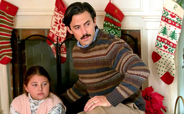 ALL CROPS: THIS IS US -- "Last Christmas" Episode 110 -- Pictured: (l-r) Mackenzie Hancsicsak as 8 year old Kate, Milo Ventimiglia as Jack -- (Photo by: Ron Batzdorff/NBC)