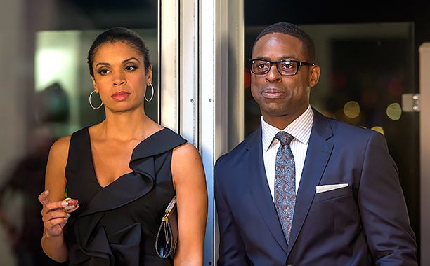 ALL CROPS: THIS IS US -- "Last Christmas" Episode 110 -- Pictured: (l-r) Susan Kelechi Watson as Beth, Sterling K. Brown as Randall -- (Photo by: Ron Batzdorff/NBC)