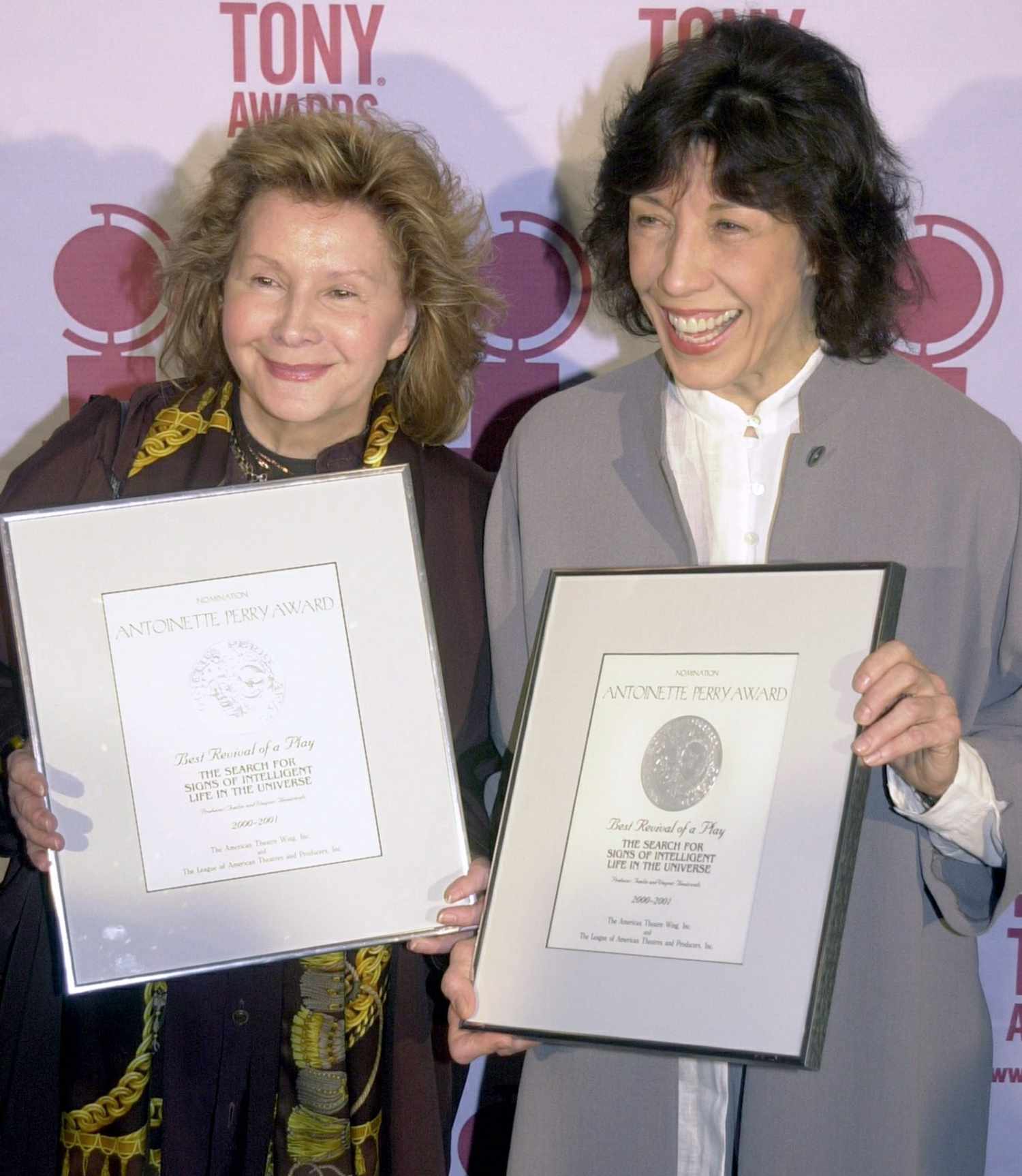 Lily Tomlin With&nbsp;Jane Wagner at&nbsp;the Tony Nominees Brunch in New York&nbsp;on May 16, 2001