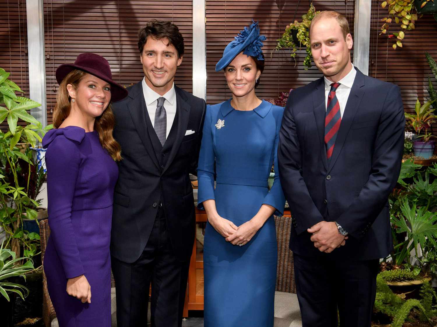 Duchess of Cambridge Catherine With Sophie Gregoire-Trudeau, Prime Minister Justin Trudeau, and Prince William in Victoria, Canada&nbsp;on September 24, 2016