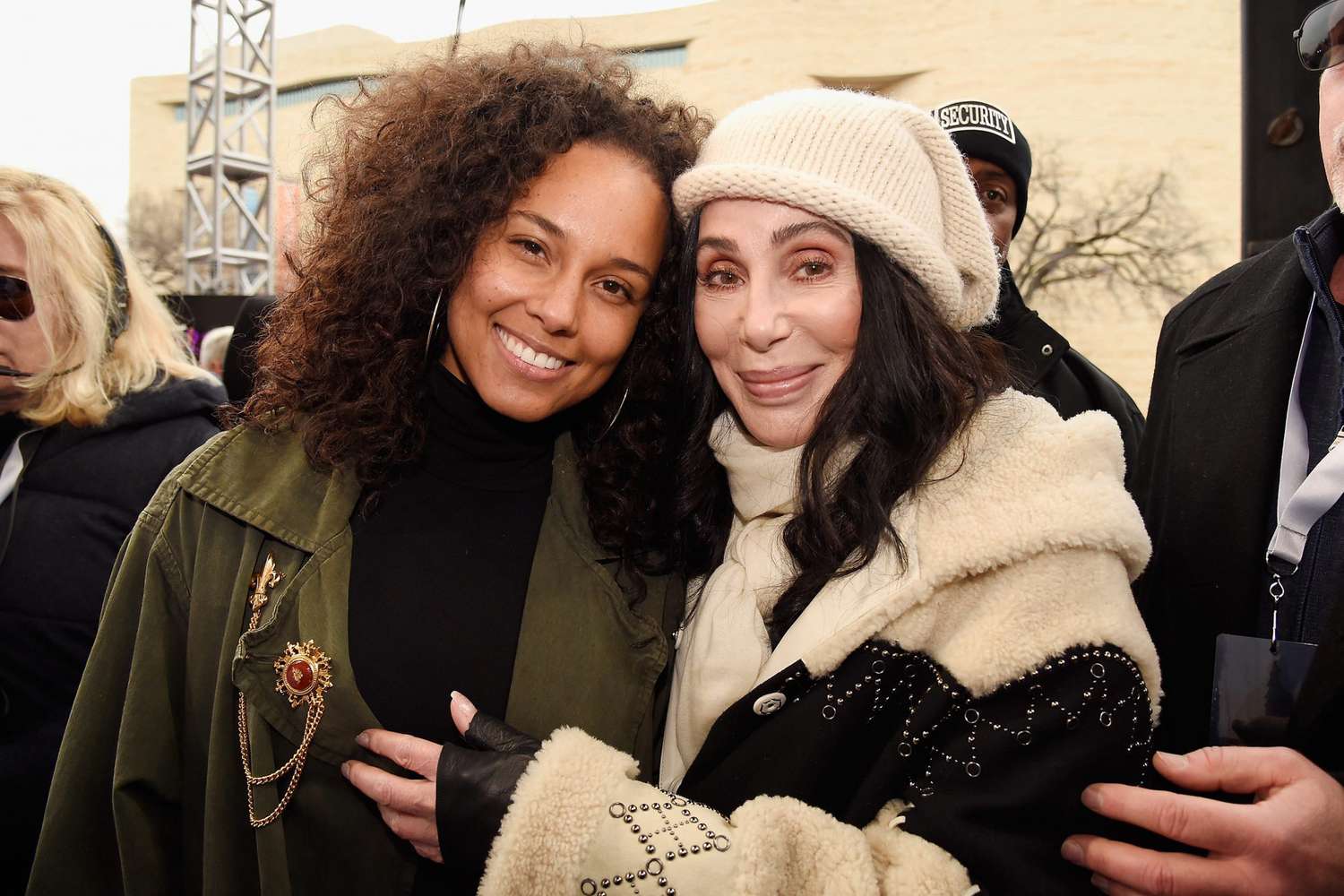 Alicia Keys and Cher&nbsp;at the Women's March on Washington