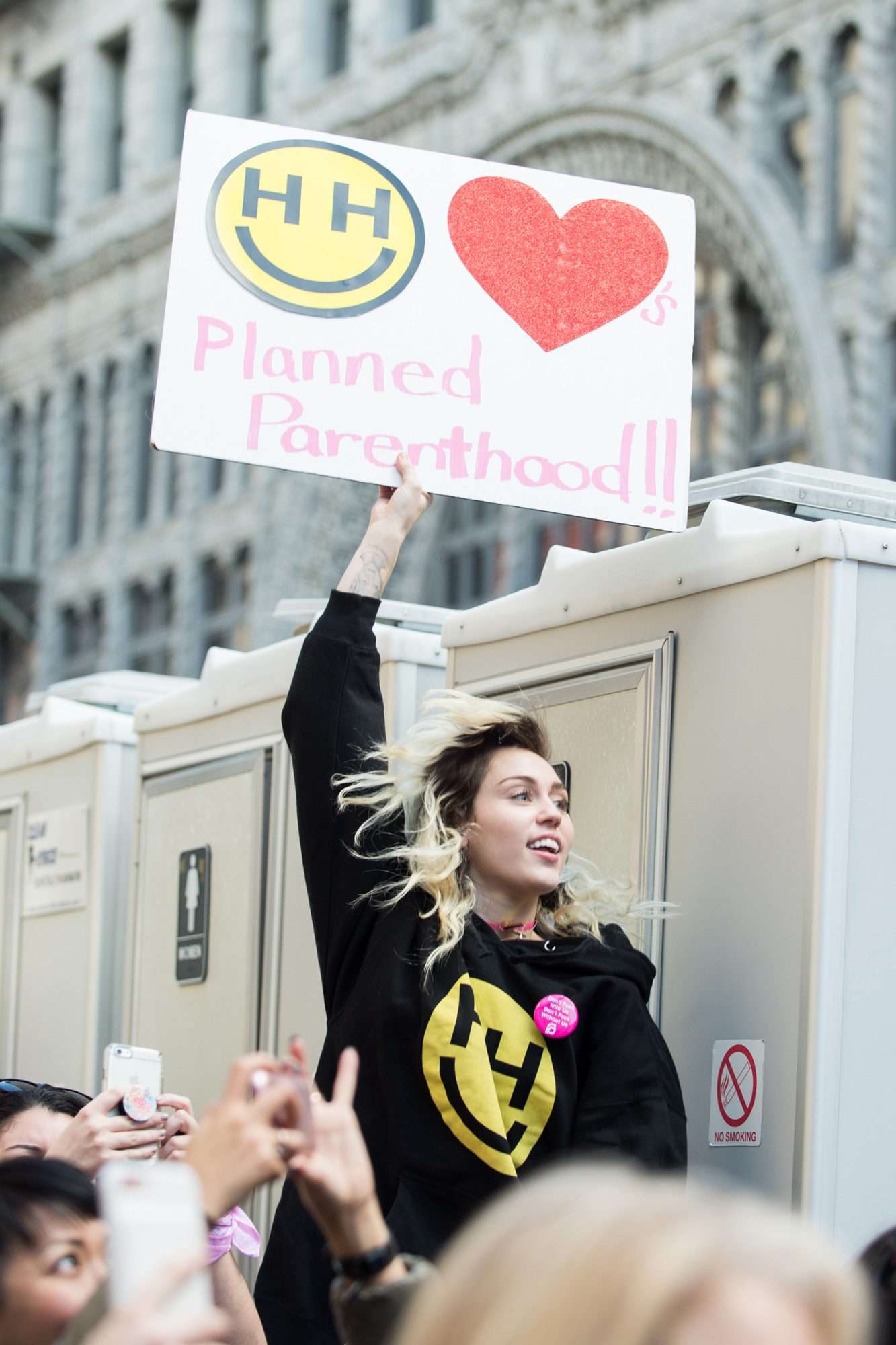 Miley Cyrus&nbsp;at the Women's March&nbsp;in Los Angeles