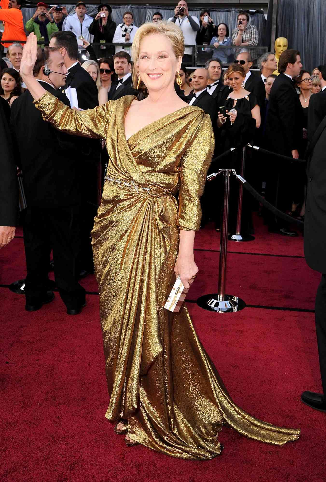 Meryl Streep at the 84th Annual Academy Awards in Hollywood&nbsp;on February 26, 2012