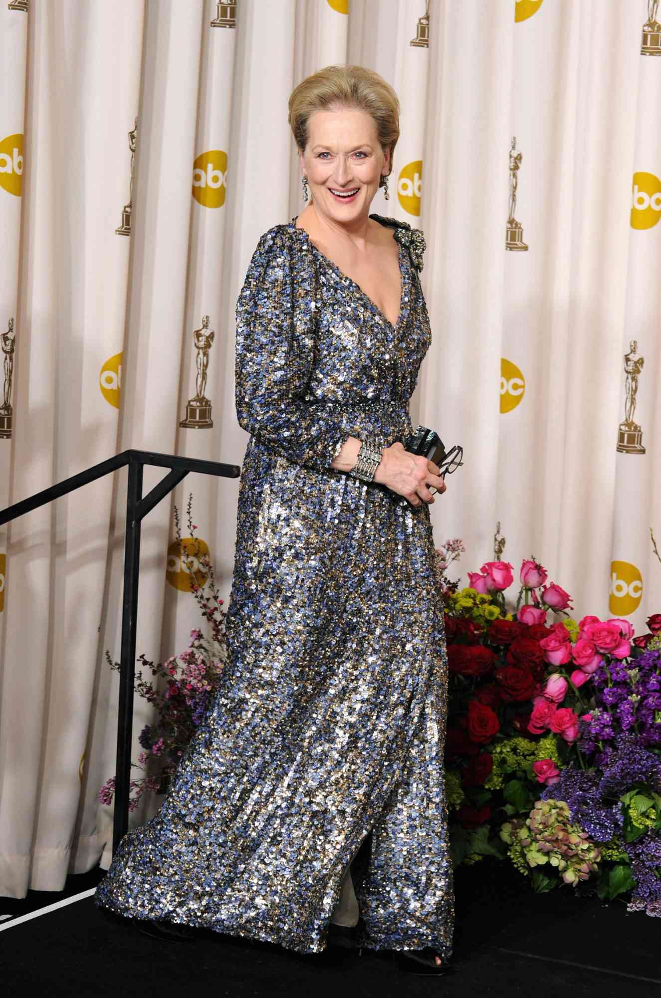 Meryl Streep at&nbsp;the Oscars in Hollywood&nbsp;on February 24, 2013