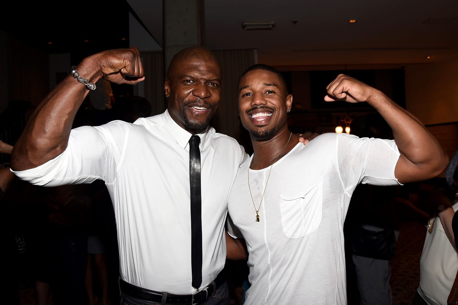Michael B. Jordan With Terry Crews at the Men's Fitness Game Changers Event in West Hollywood&nbsp;on September 17, 2014&nbsp;