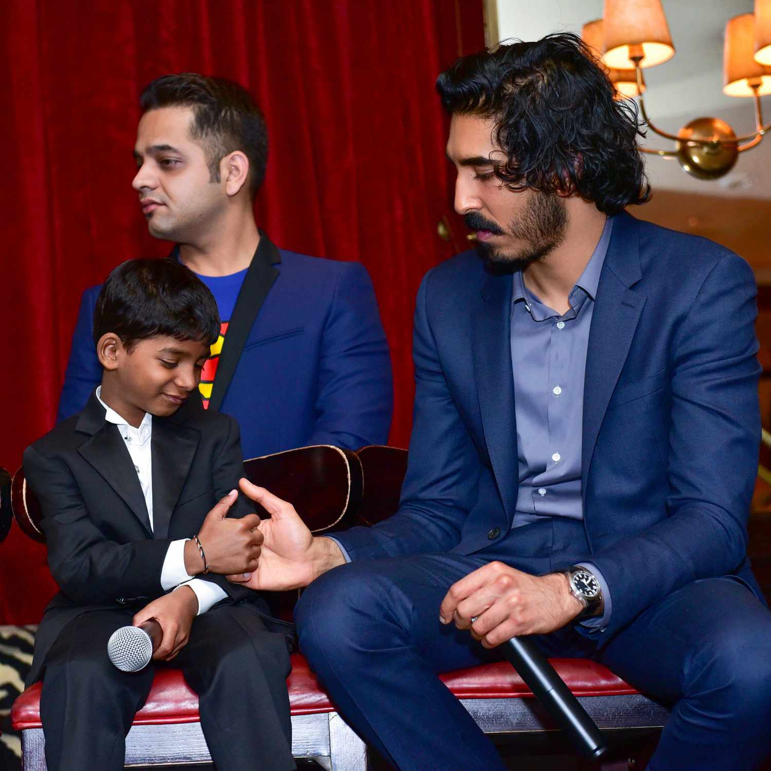 Sunny Pawar and Dev Patel at a Screening and Reception for Lion&nbsp;at The Monkey Bar in New York City&nbsp;on January 4, 2017