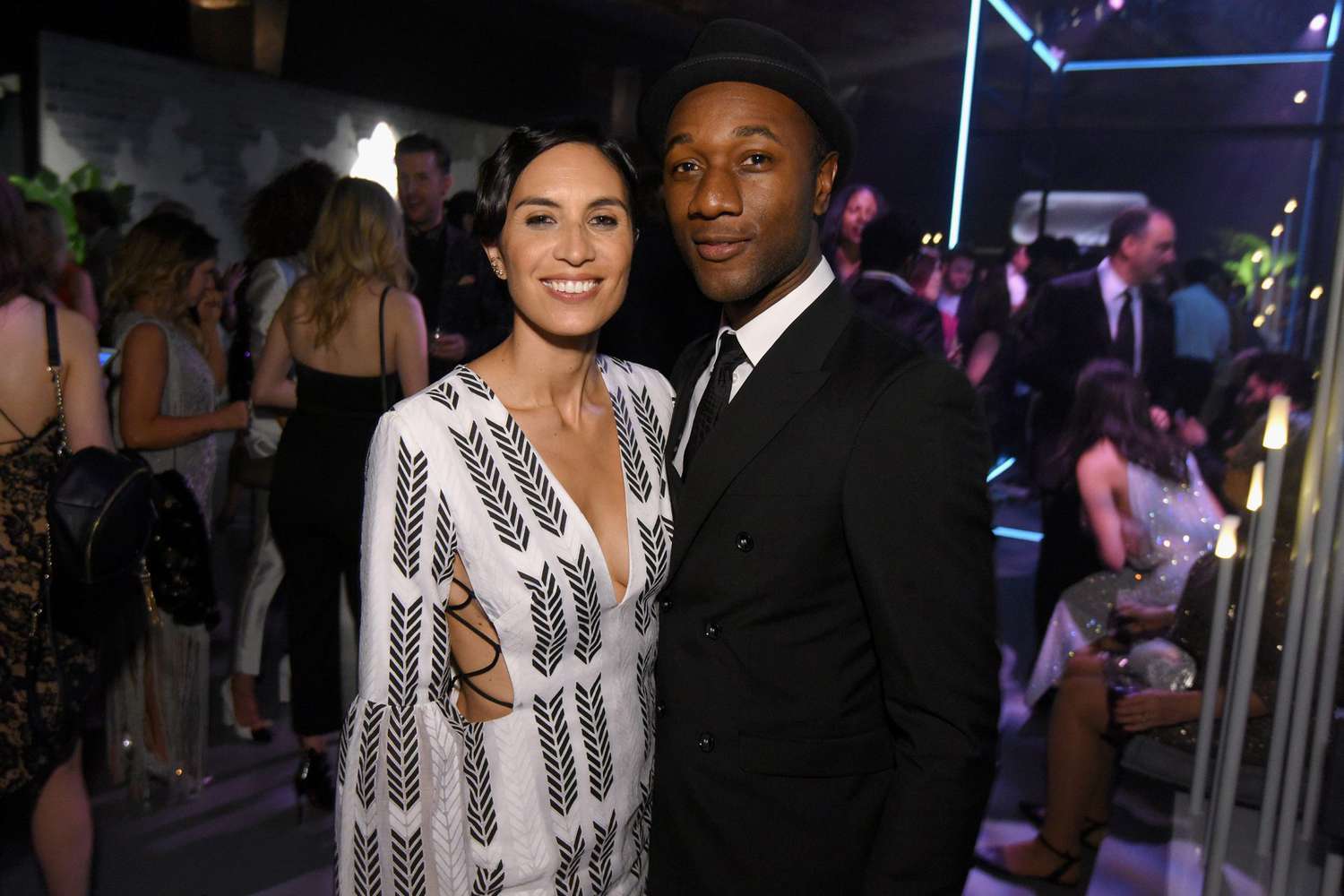 Maya Jupiter and Aloe Blacc&nbsp;at the&nbsp;Universal Music Group 2017 Grammy After Party