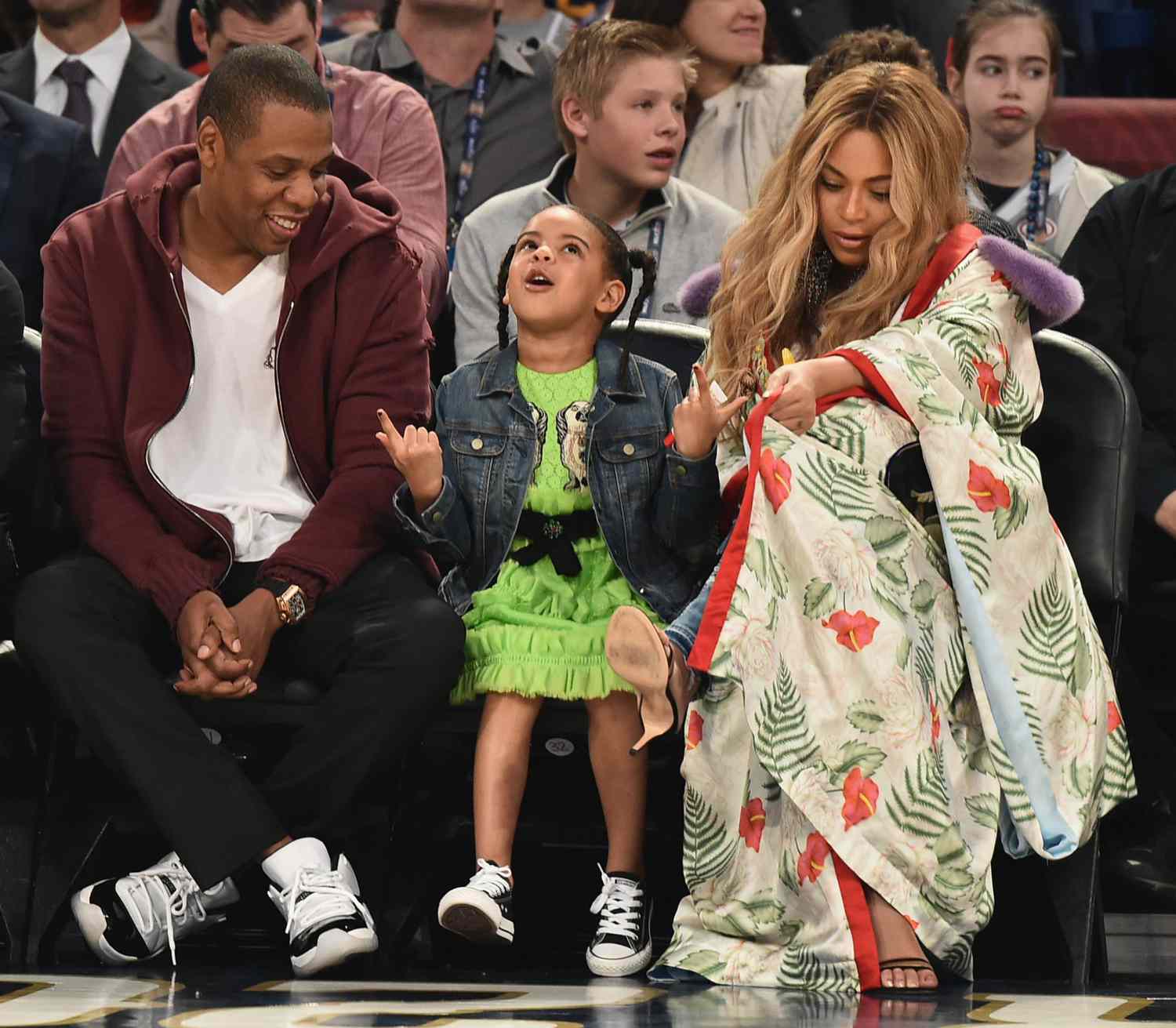 Beyonc&eacute;, Jay Z, and Blue Ivy