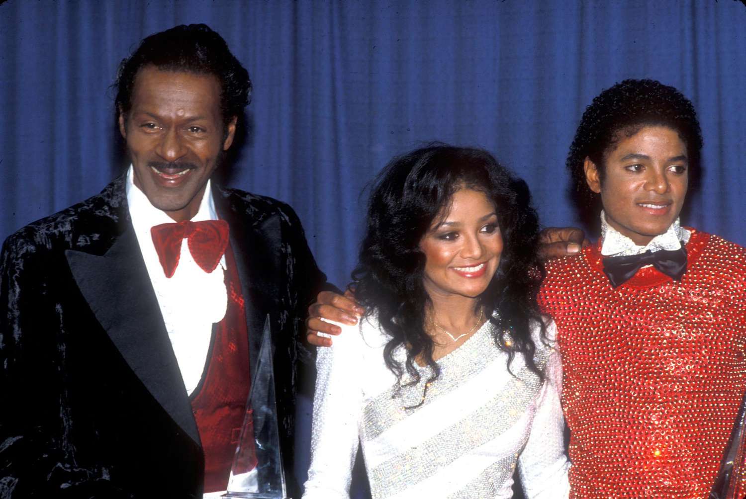 With La Toya and Michael Jackson at the American Music Awards in 1981