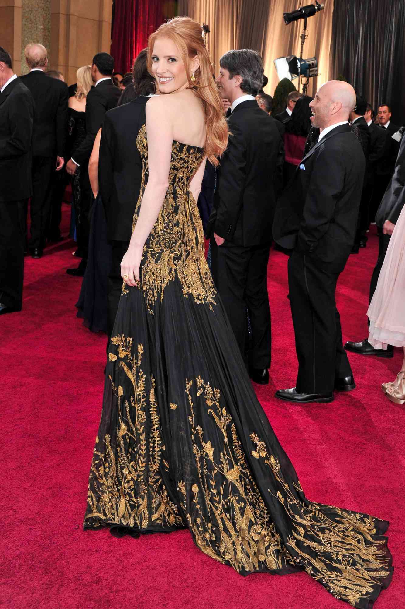 Jessica Chastain at the 84th Annual Academy Awards in Hollywood&nbsp;on February 26, 2012