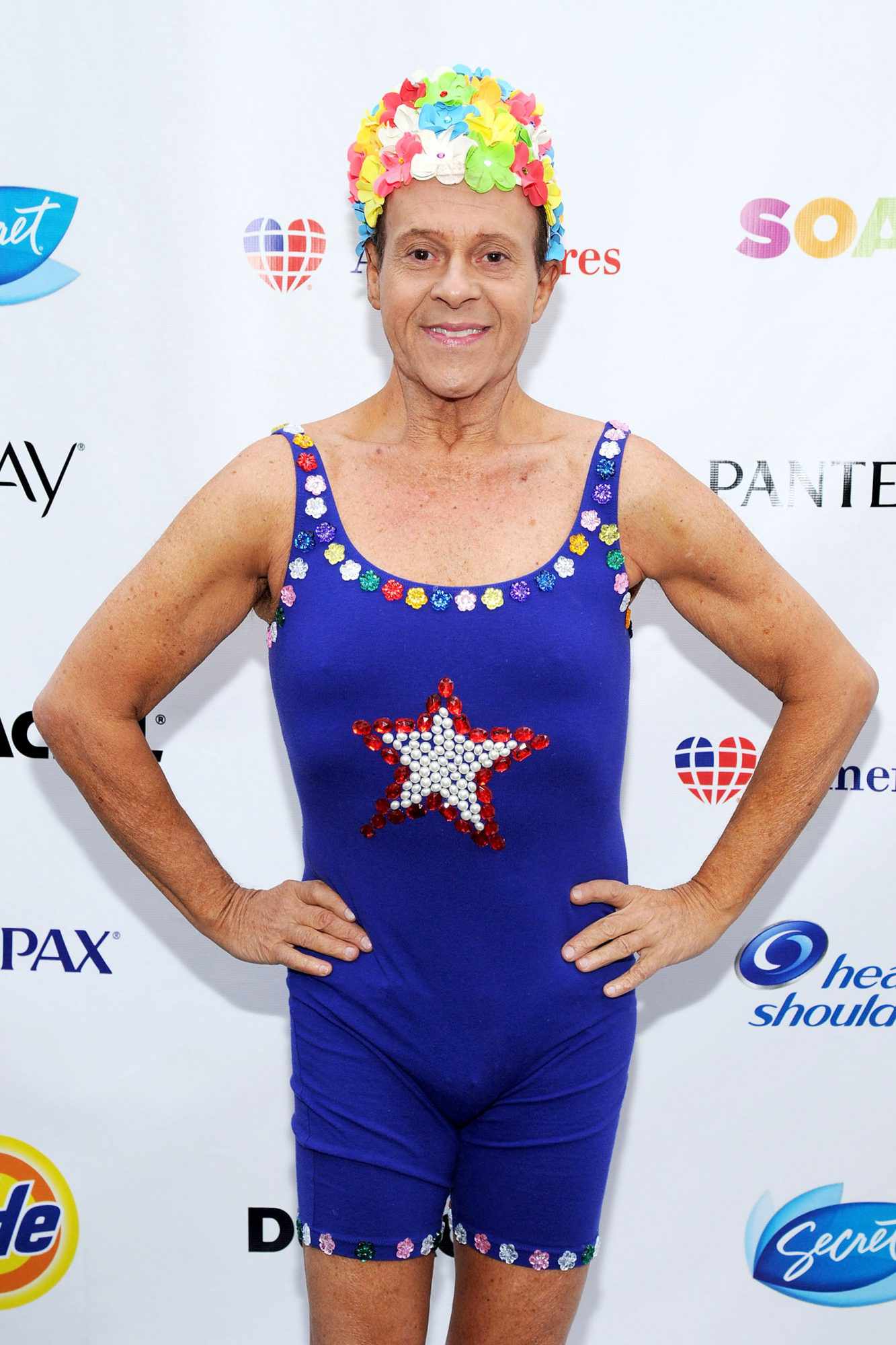Richard Simmons at the Swim for Relief Benefiting Hurricane Sandy Recovery in New York City on Oct. 9, 2013